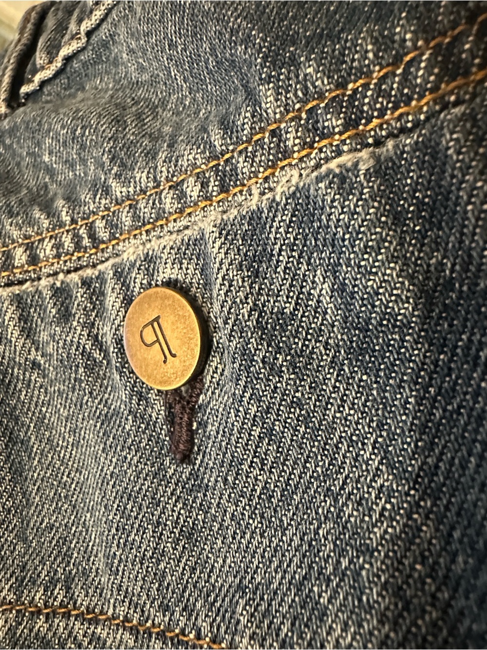 New with Tag! Anthropologie Pilcro Wide Leg Patchwork Jeans - Blue sz 30 Tall - Picture 9 of 16